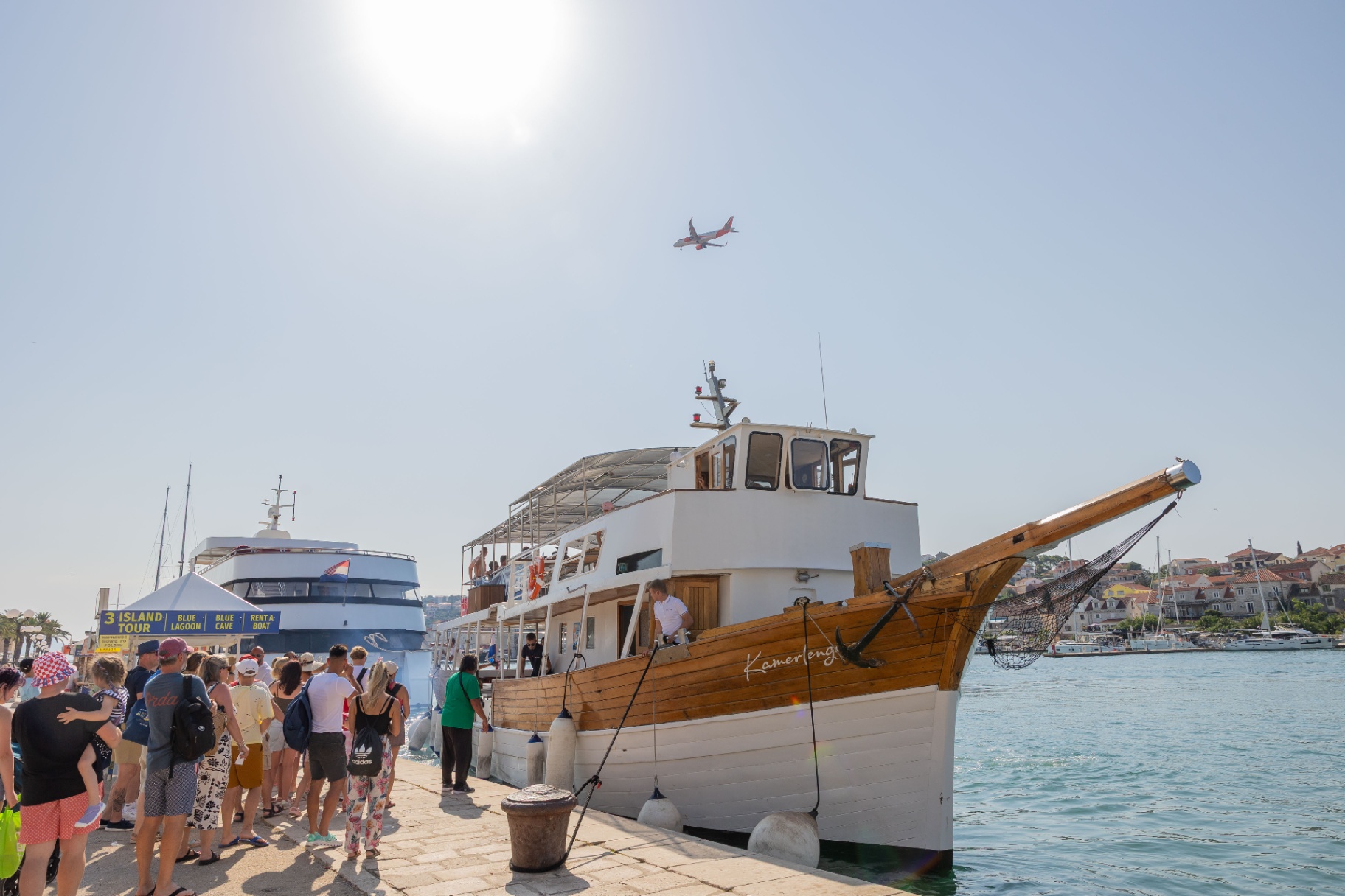 Departure — Trogir waterfront